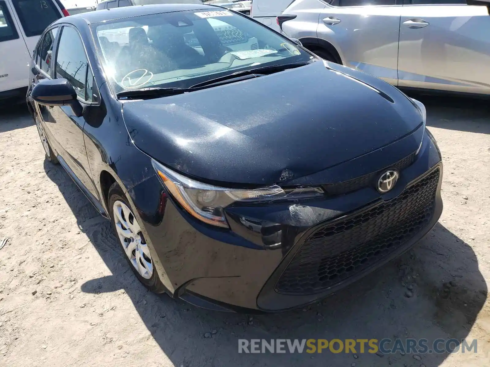 1 Photograph of a damaged car 5YFEPRAE8LP102334 TOYOTA COROLLA 2020