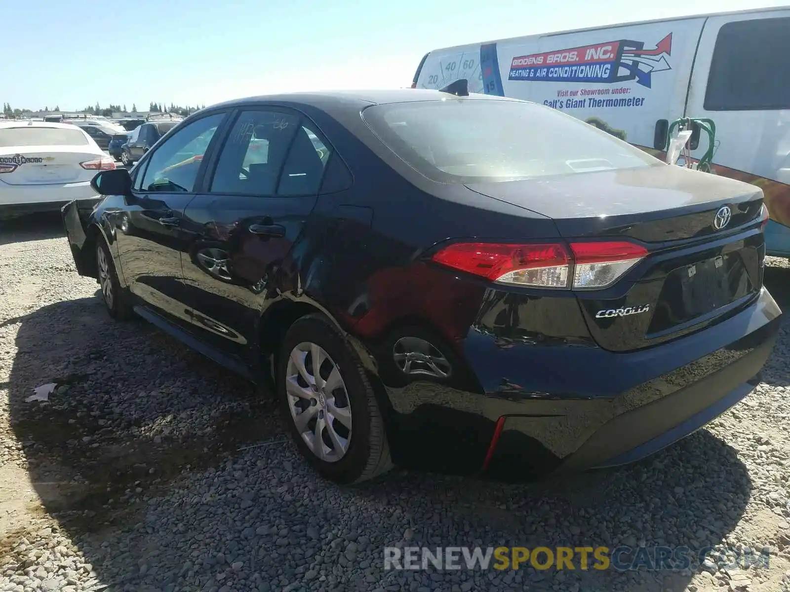 3 Photograph of a damaged car 5YFEPRAE8LP103287 TOYOTA COROLLA 2020