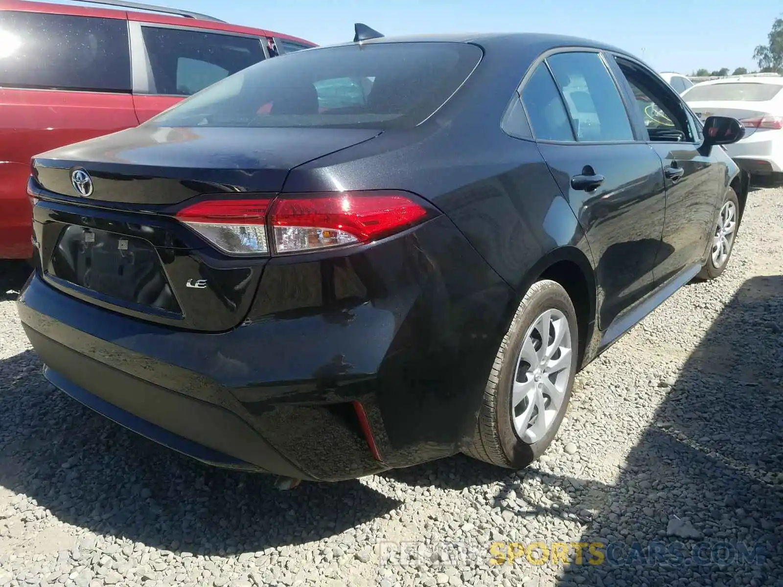 4 Photograph of a damaged car 5YFEPRAE8LP103287 TOYOTA COROLLA 2020