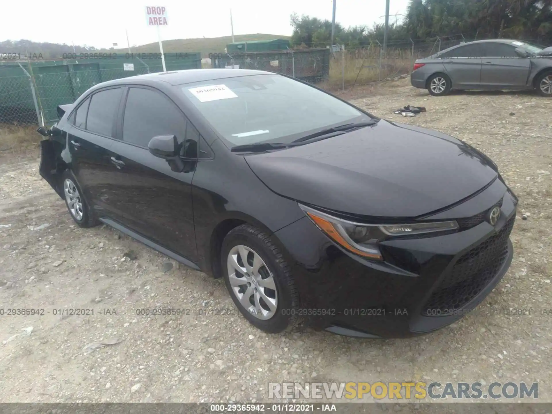 1 Photograph of a damaged car 5YFEPRAE8LP103659 TOYOTA COROLLA 2020