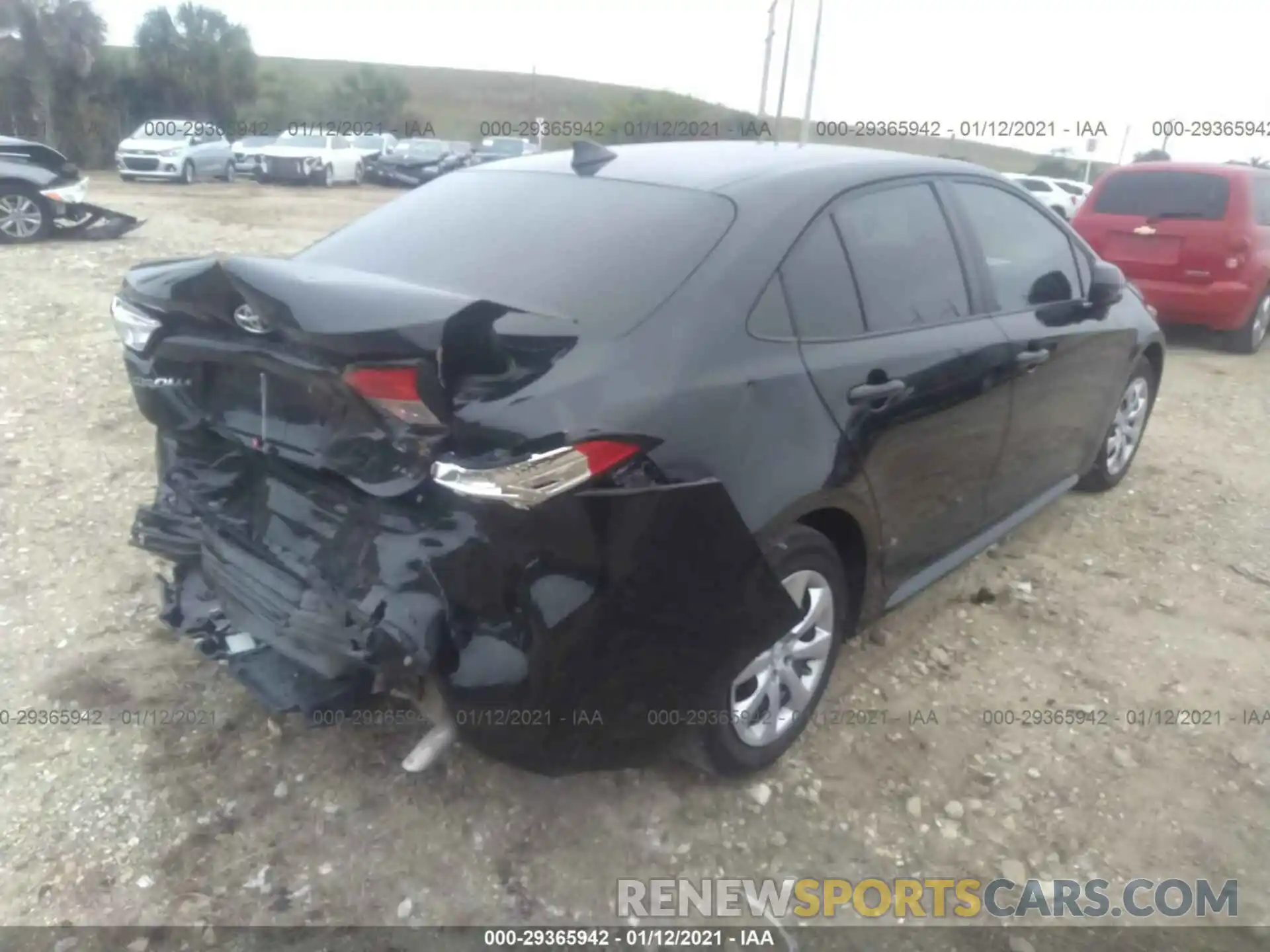 4 Photograph of a damaged car 5YFEPRAE8LP103659 TOYOTA COROLLA 2020
