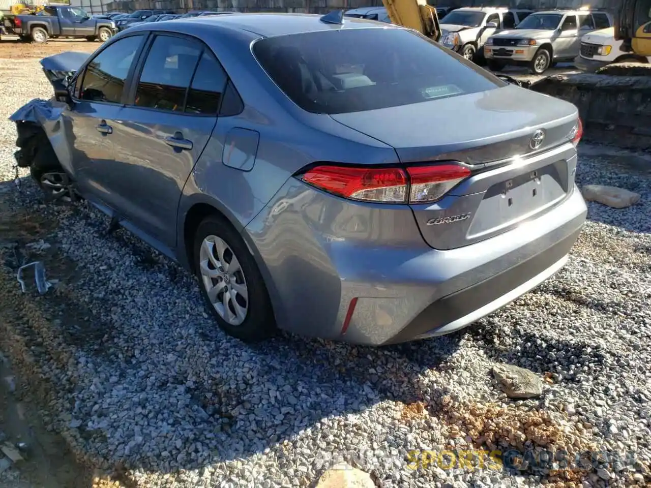 3 Photograph of a damaged car 5YFEPRAE8LP103998 TOYOTA COROLLA 2020