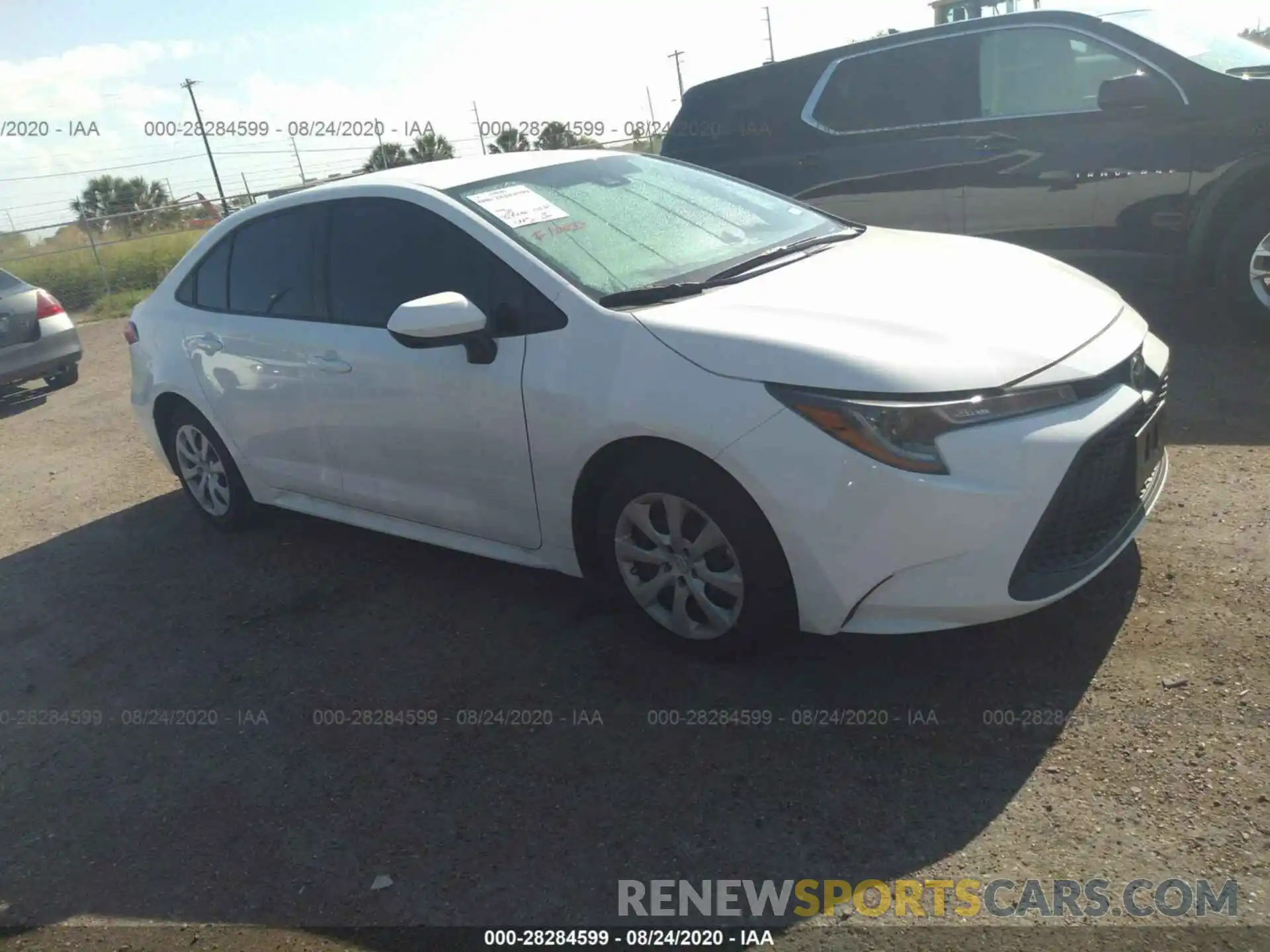 1 Photograph of a damaged car 5YFEPRAE8LP104732 TOYOTA COROLLA 2020