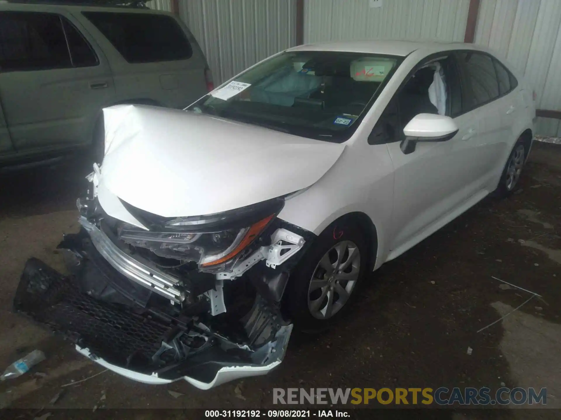 2 Photograph of a damaged car 5YFEPRAE8LP105394 TOYOTA COROLLA 2020