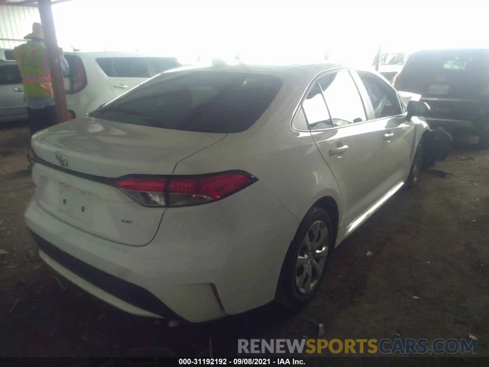 4 Photograph of a damaged car 5YFEPRAE8LP105394 TOYOTA COROLLA 2020