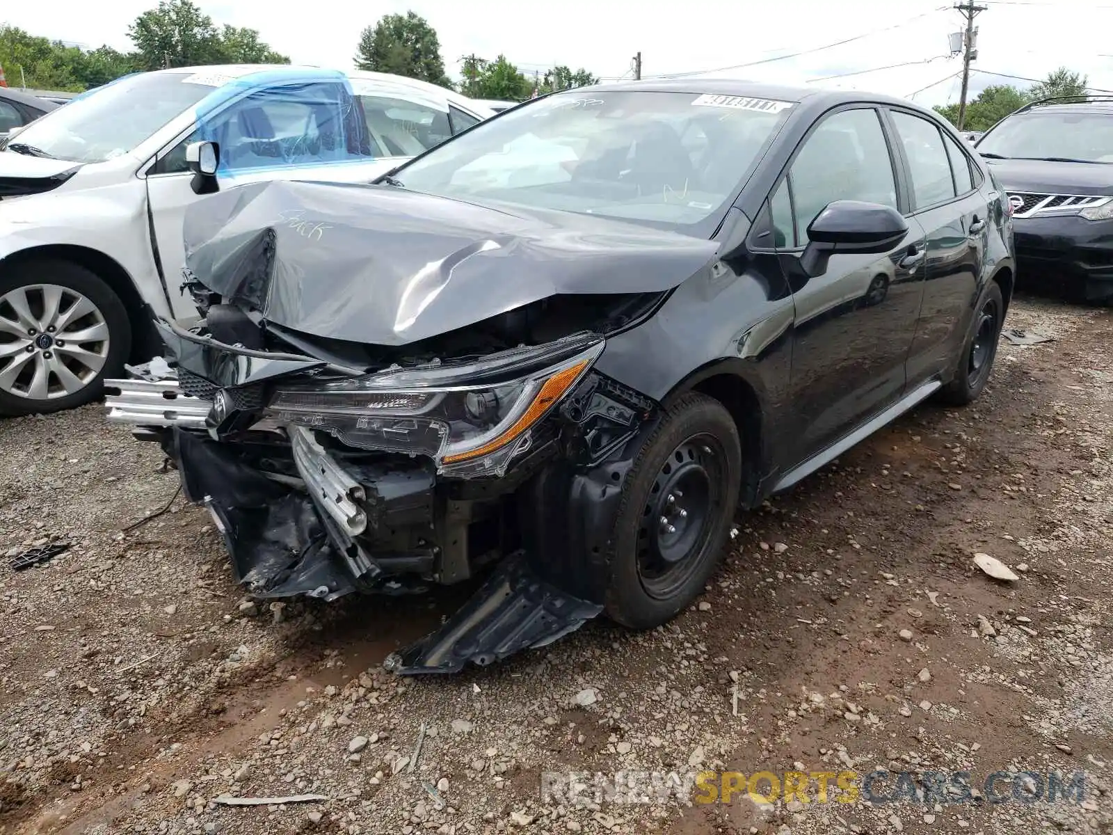 2 Photograph of a damaged car 5YFEPRAE8LP105511 TOYOTA COROLLA 2020