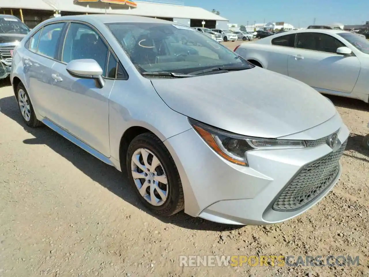 1 Photograph of a damaged car 5YFEPRAE8LP105881 TOYOTA COROLLA 2020