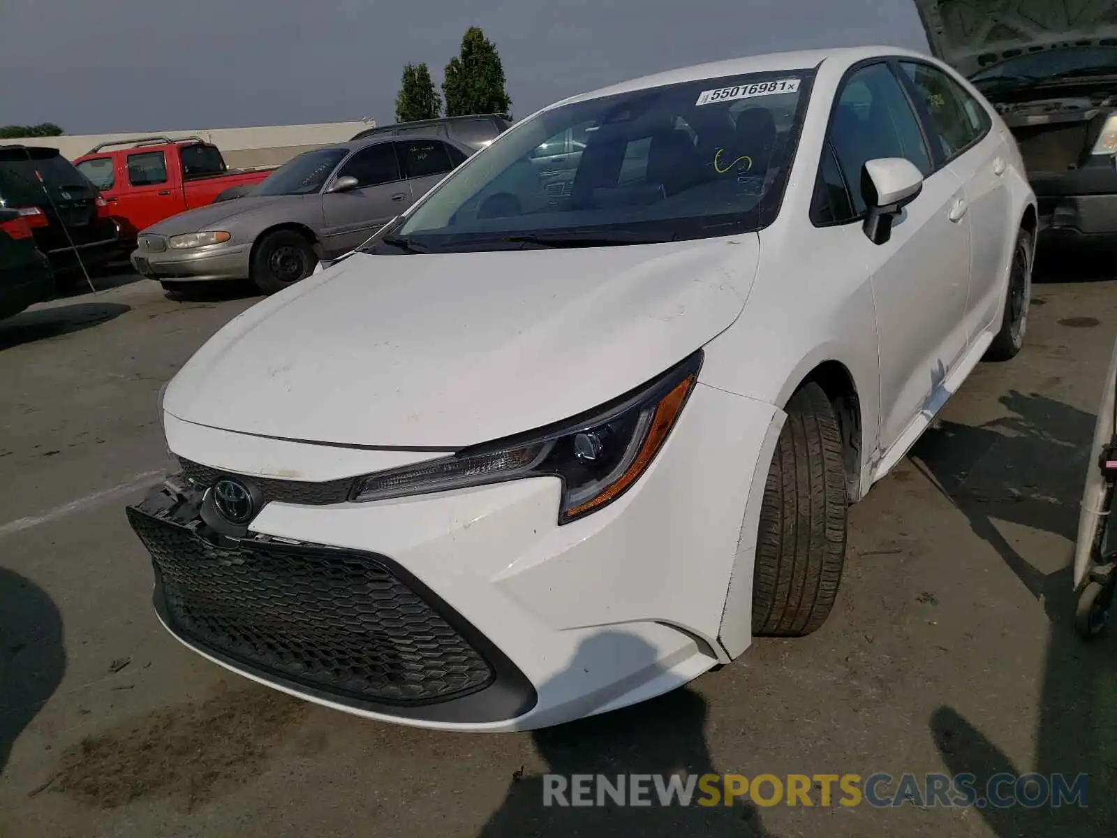 2 Photograph of a damaged car 5YFEPRAE8LP106044 TOYOTA COROLLA 2020