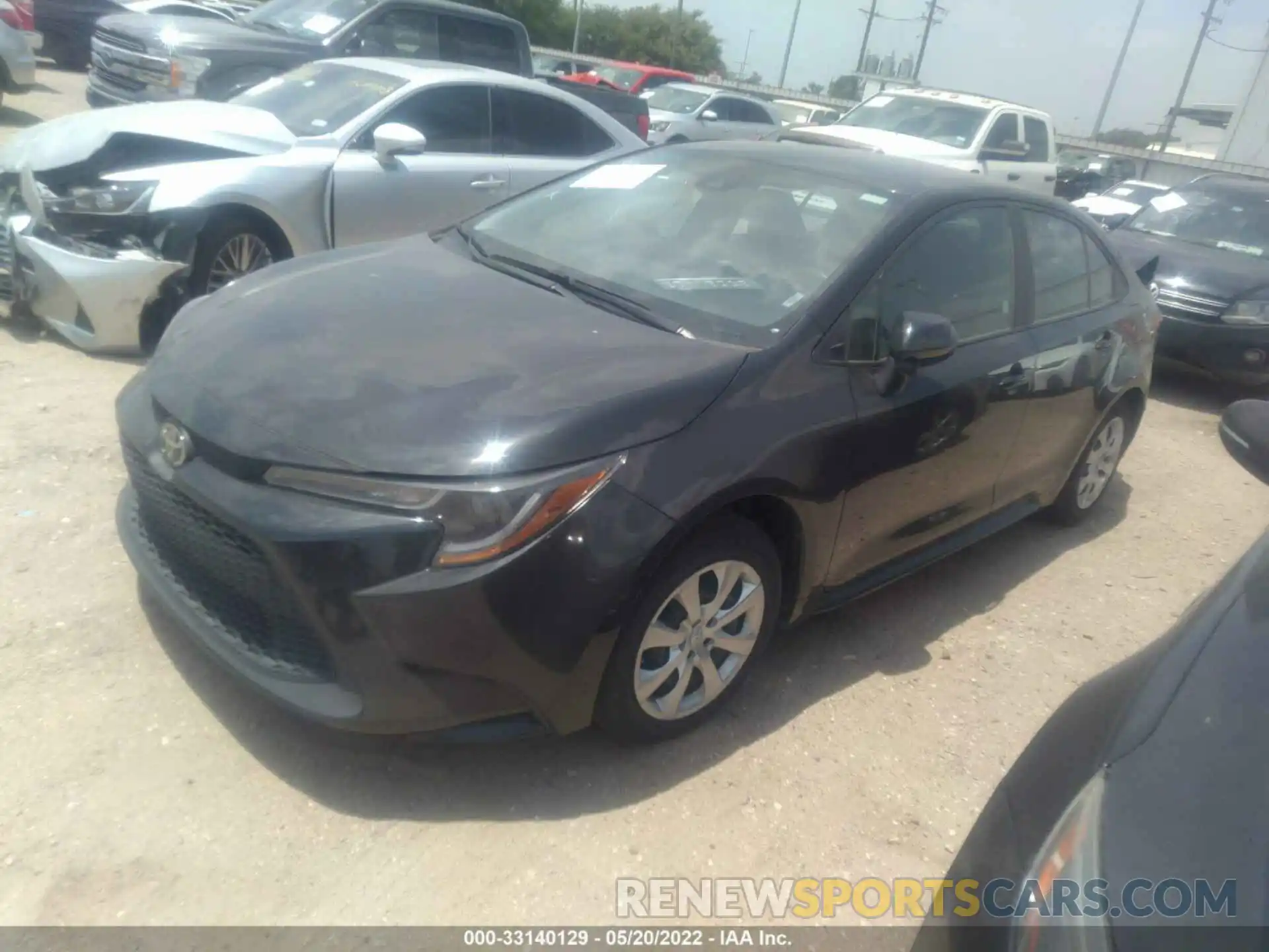 2 Photograph of a damaged car 5YFEPRAE8LP106805 TOYOTA COROLLA 2020