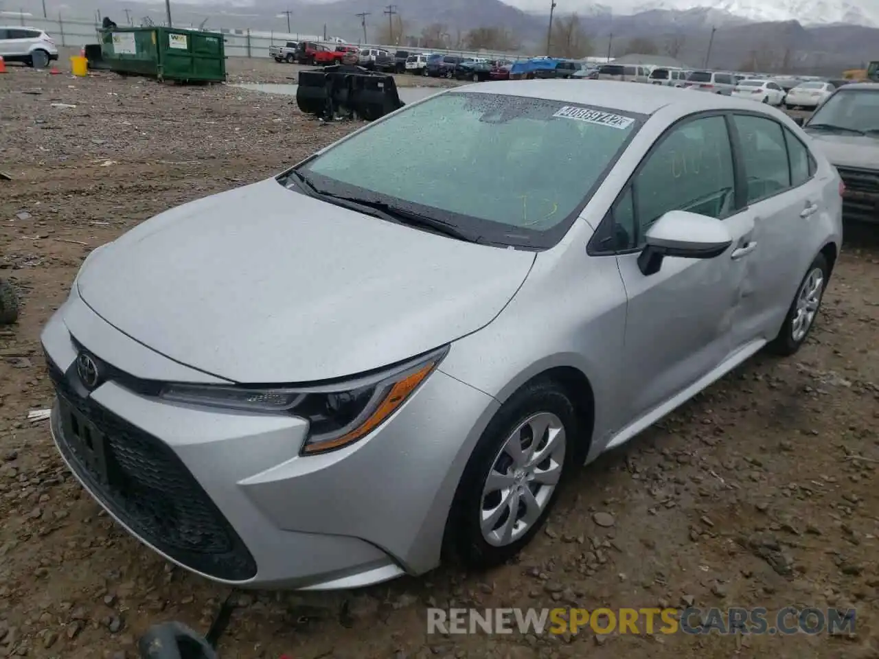 2 Photograph of a damaged car 5YFEPRAE8LP107095 TOYOTA COROLLA 2020