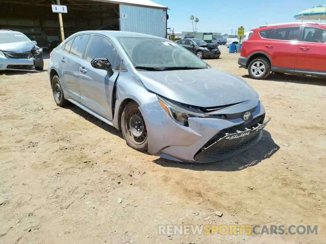 1 Photograph of a damaged car 5YFEPRAE8LP107341 TOYOTA COROLLA 2020