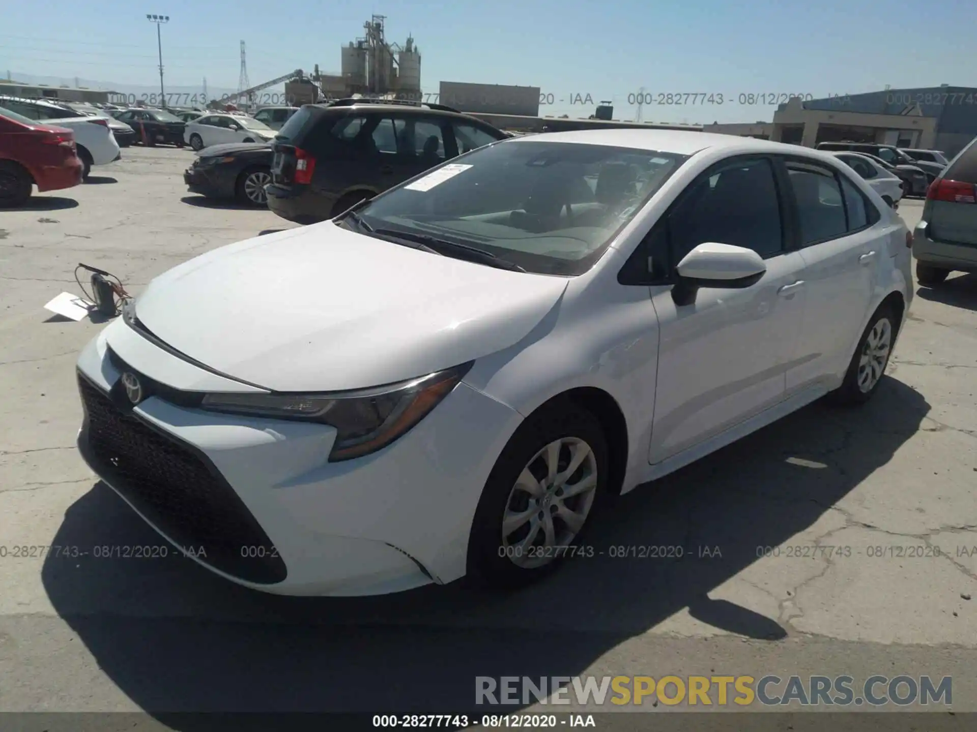 2 Photograph of a damaged car 5YFEPRAE8LP108344 TOYOTA COROLLA 2020