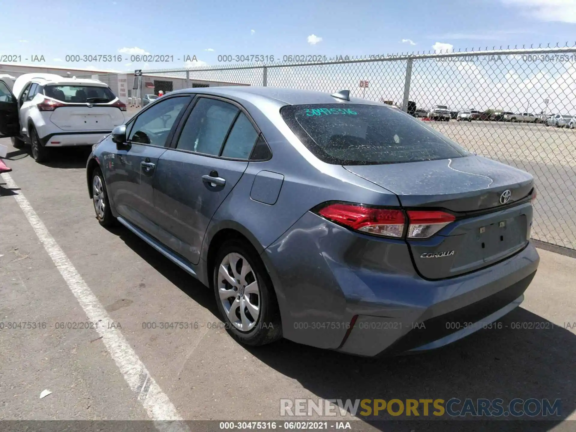 3 Photograph of a damaged car 5YFEPRAE8LP109025 TOYOTA COROLLA 2020