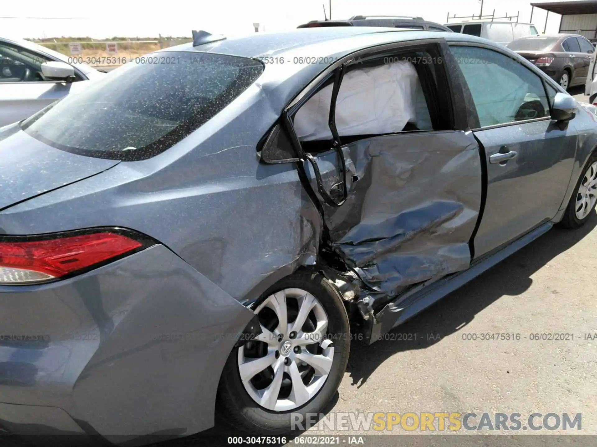 6 Photograph of a damaged car 5YFEPRAE8LP109025 TOYOTA COROLLA 2020