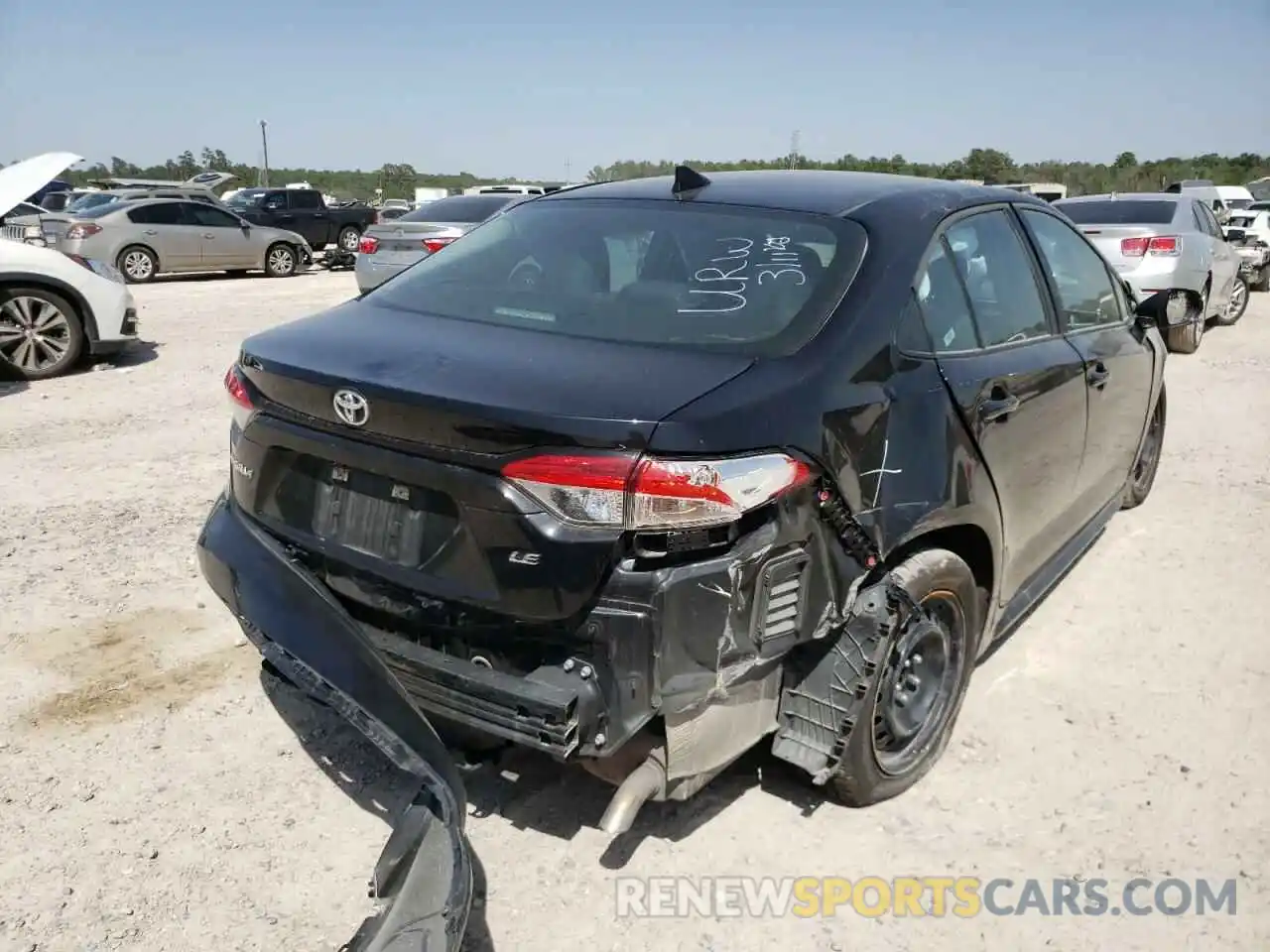 4 Photograph of a damaged car 5YFEPRAE8LP109882 TOYOTA COROLLA 2020