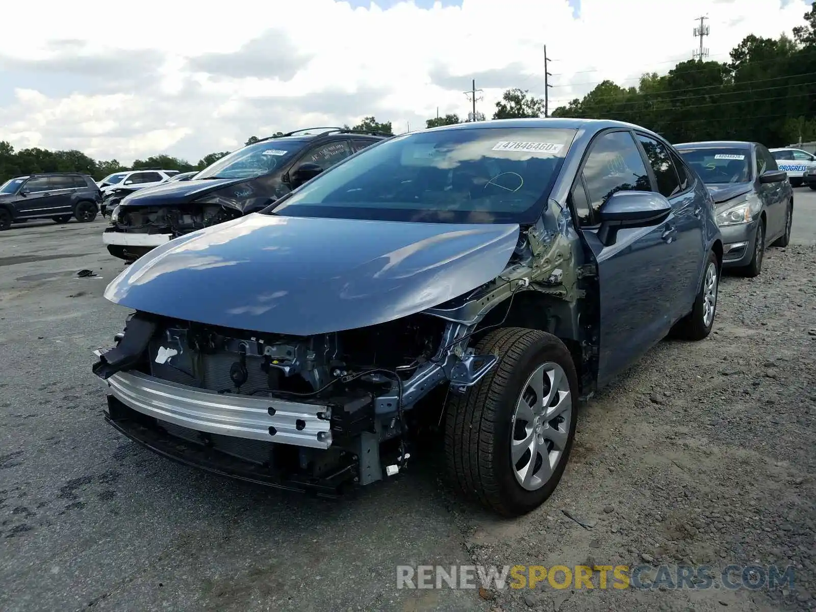 2 Photograph of a damaged car 5YFEPRAE8LP110160 TOYOTA COROLLA 2020