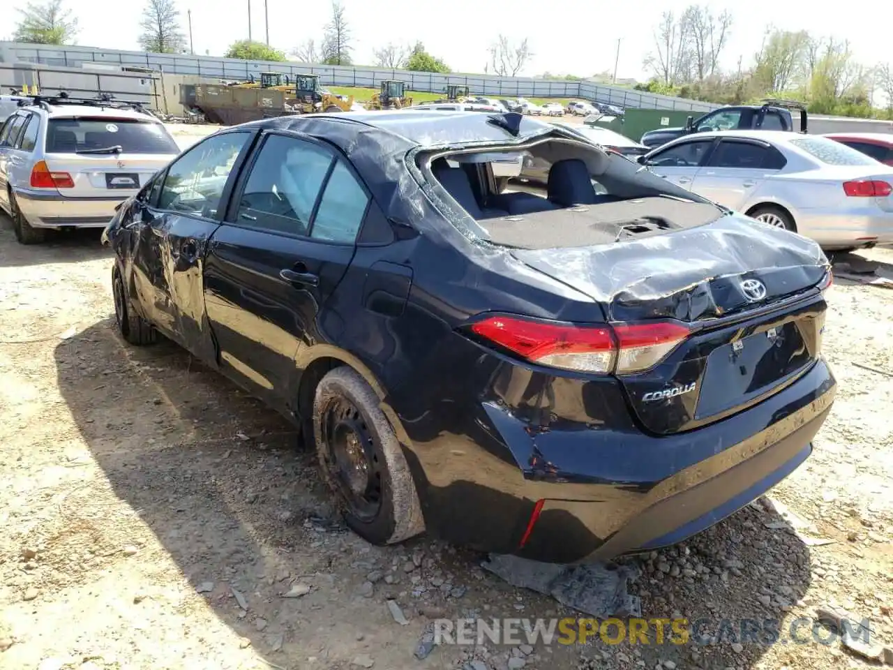 3 Photograph of a damaged car 5YFEPRAE8LP110675 TOYOTA COROLLA 2020