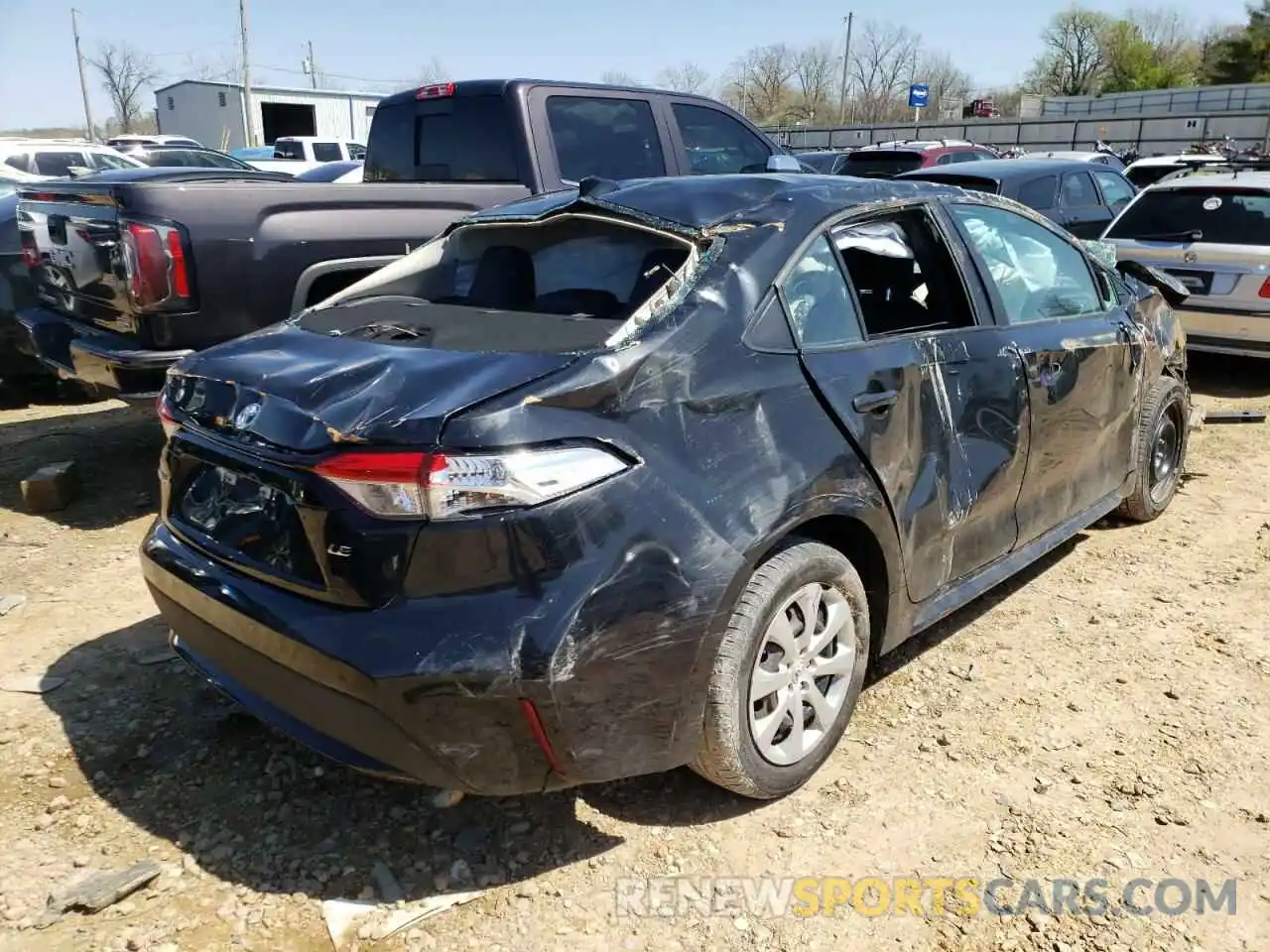 4 Photograph of a damaged car 5YFEPRAE8LP110675 TOYOTA COROLLA 2020