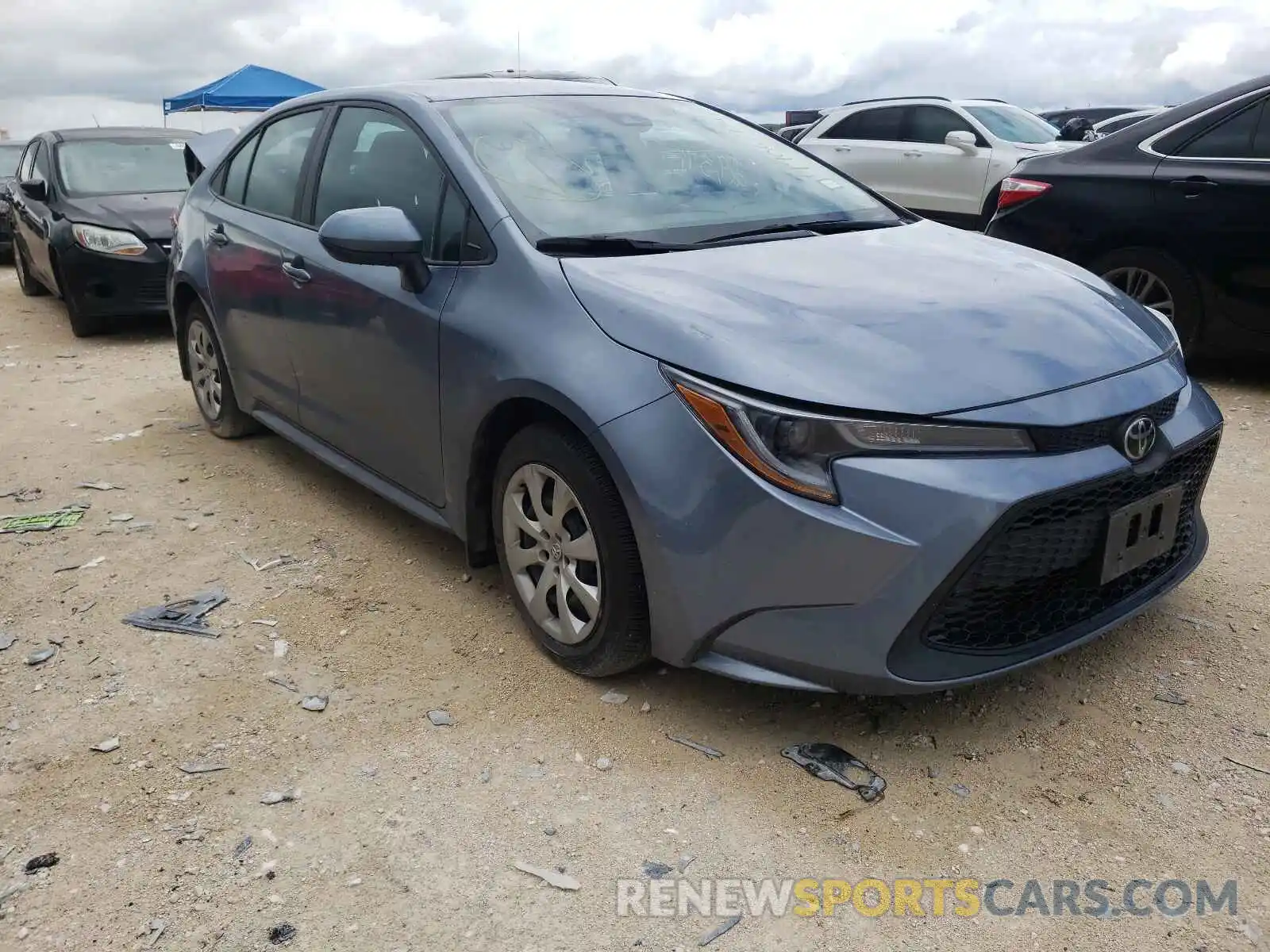 1 Photograph of a damaged car 5YFEPRAE8LP110806 TOYOTA COROLLA 2020