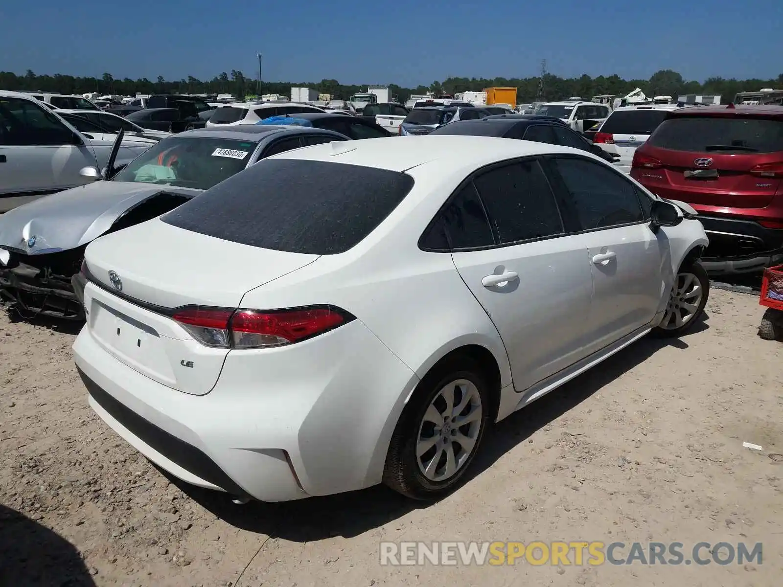 4 Photograph of a damaged car 5YFEPRAE8LP113527 TOYOTA COROLLA 2020