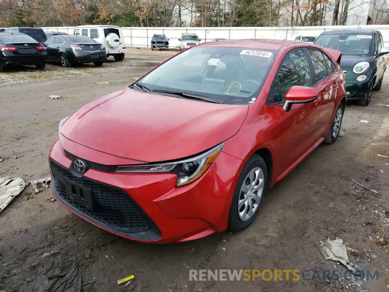 2 Photograph of a damaged car 5YFEPRAE8LP113866 TOYOTA COROLLA 2020