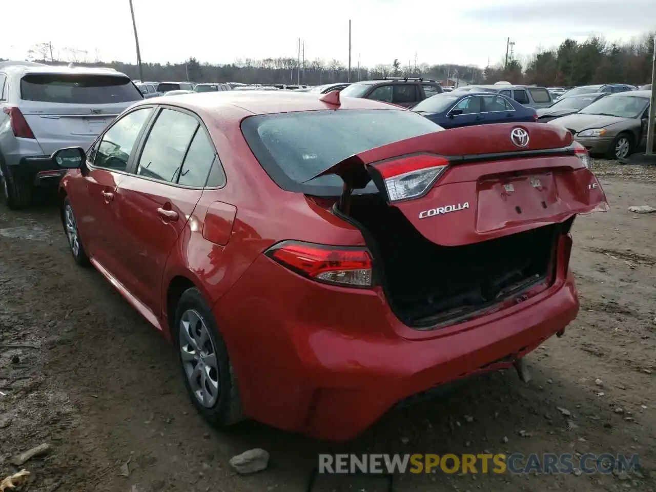 3 Photograph of a damaged car 5YFEPRAE8LP113866 TOYOTA COROLLA 2020