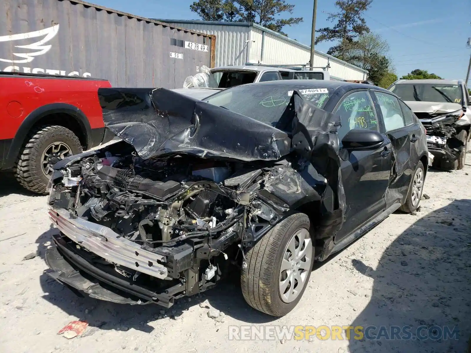 2 Photograph of a damaged car 5YFEPRAE8LP114578 TOYOTA COROLLA 2020