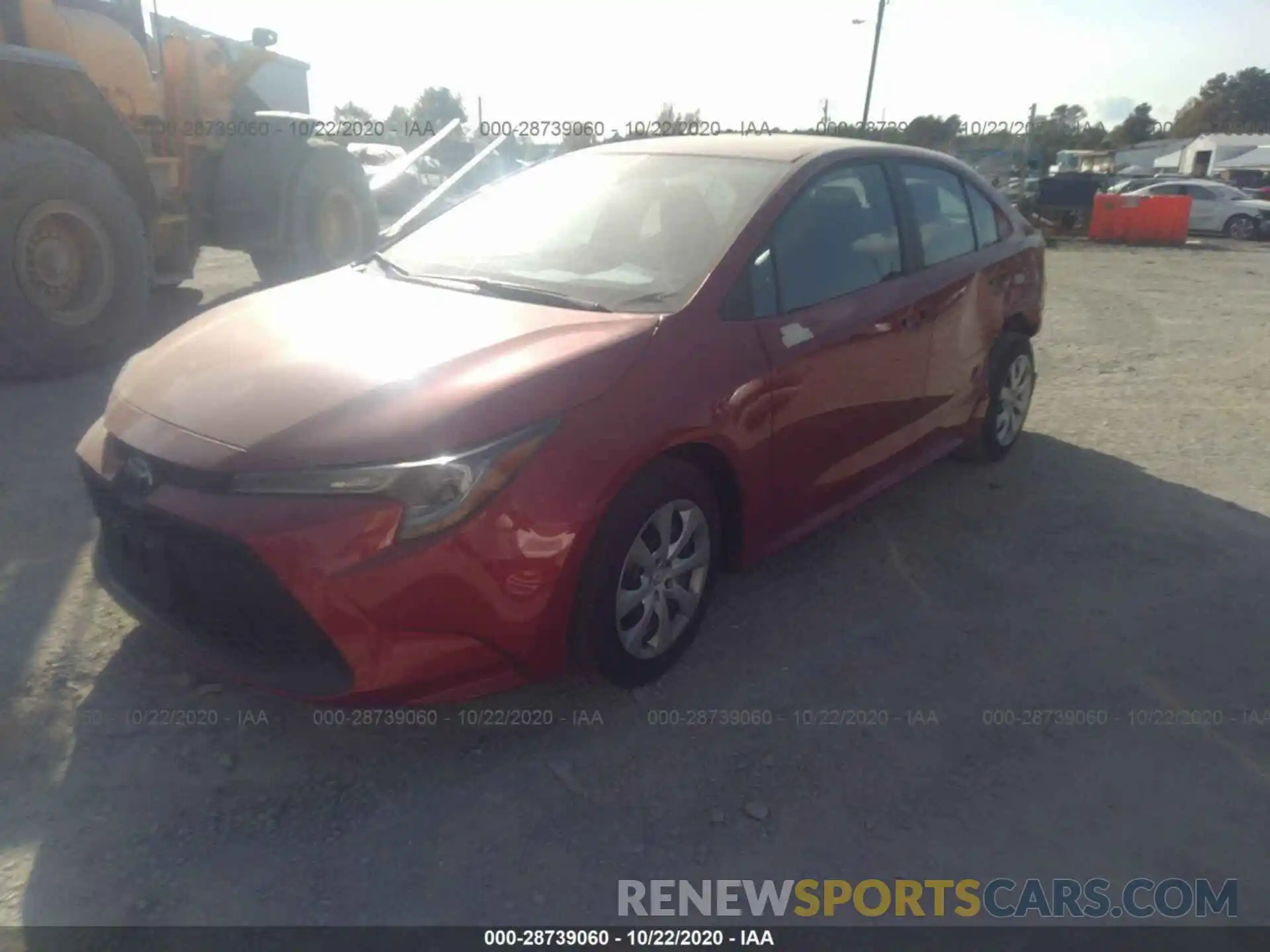 2 Photograph of a damaged car 5YFEPRAE8LP114726 TOYOTA COROLLA 2020