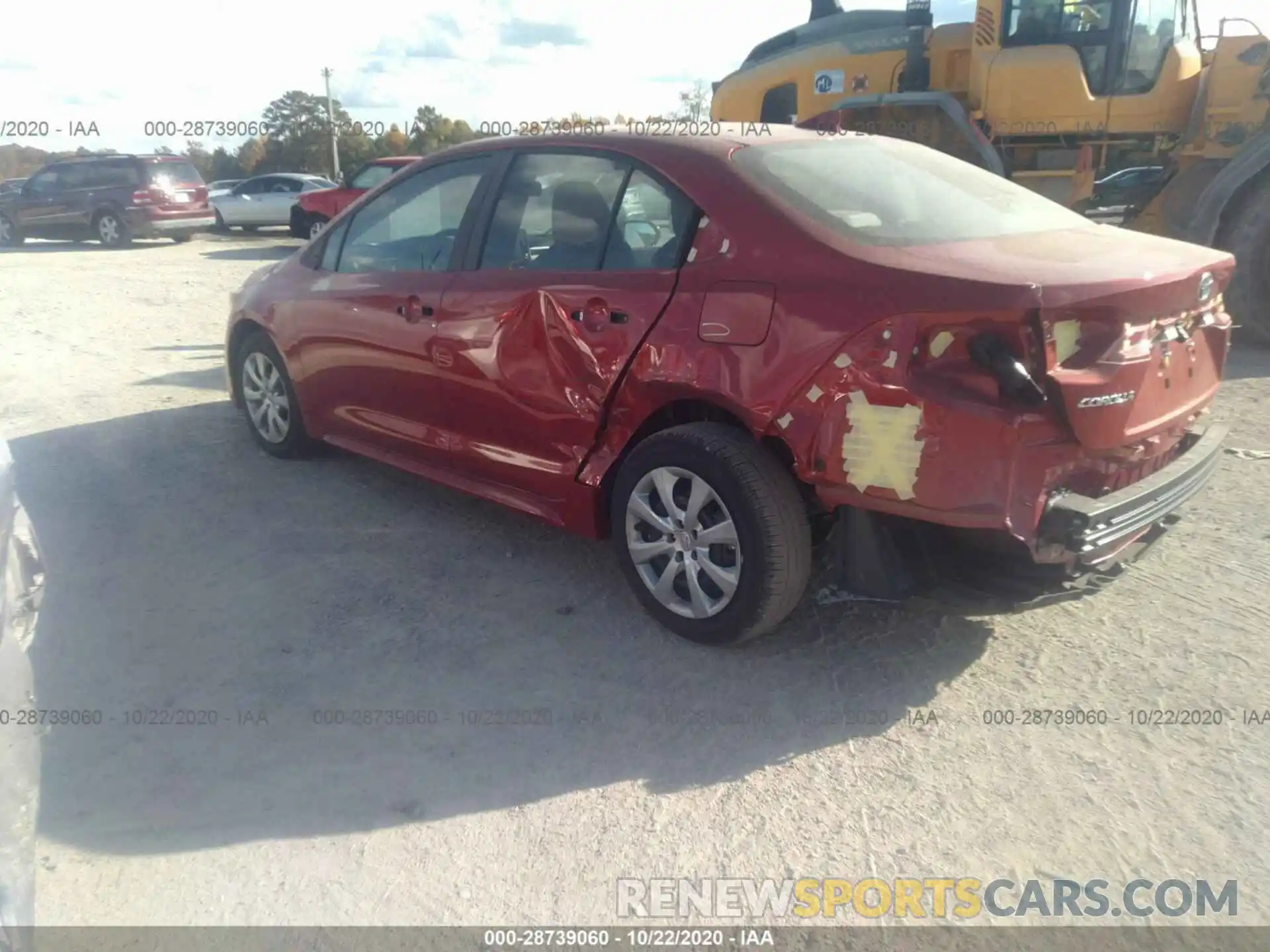 3 Photograph of a damaged car 5YFEPRAE8LP114726 TOYOTA COROLLA 2020