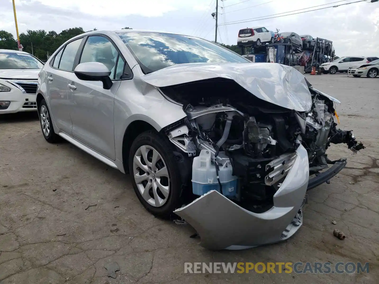 1 Photograph of a damaged car 5YFEPRAE8LP115388 TOYOTA COROLLA 2020