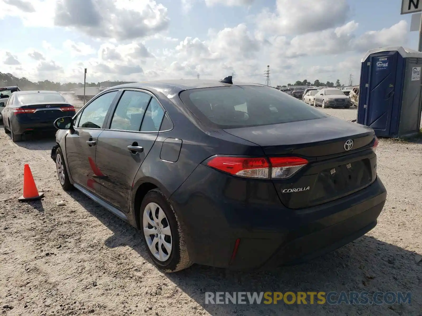 3 Photograph of a damaged car 5YFEPRAE8LP115441 TOYOTA COROLLA 2020