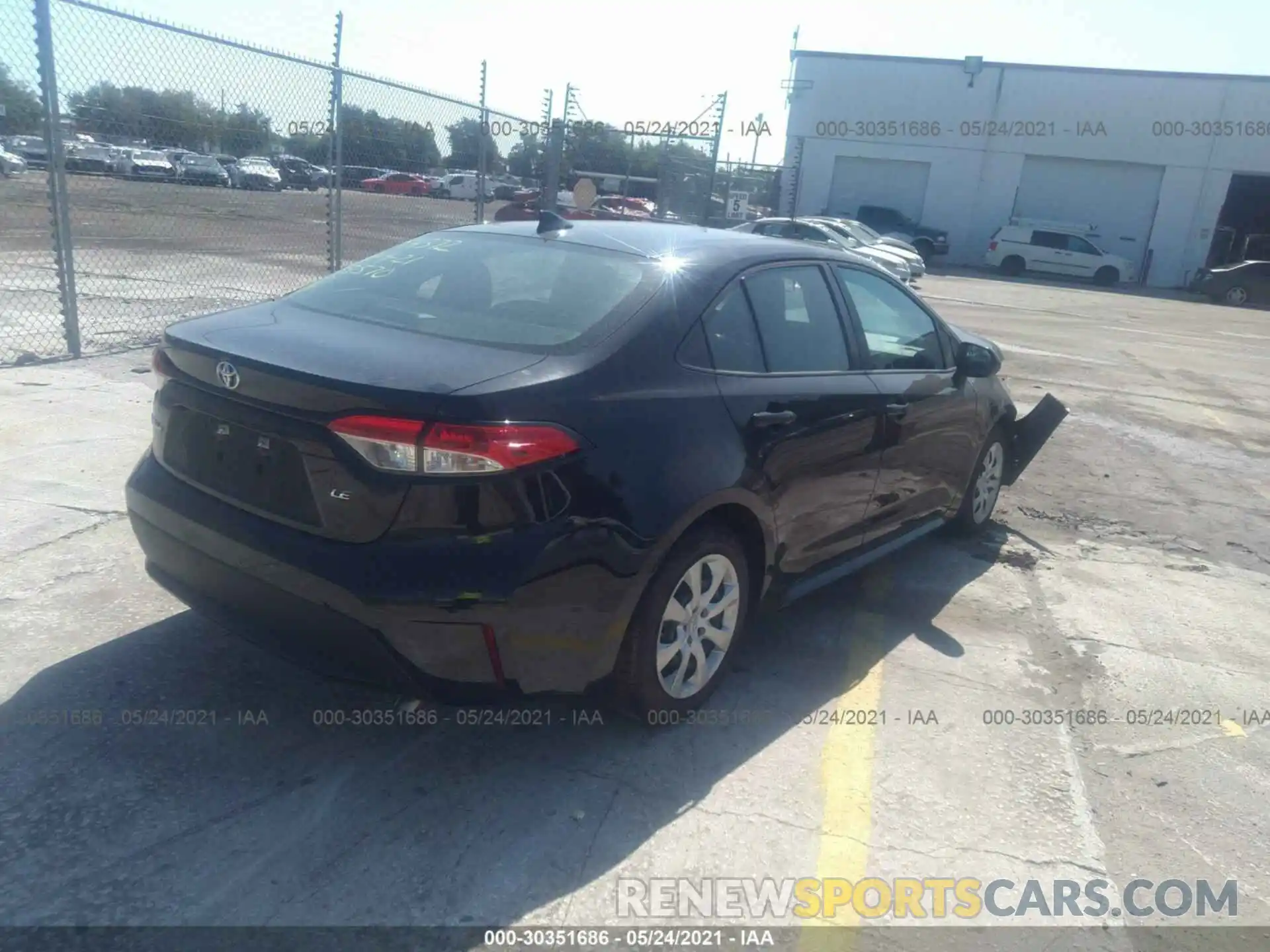 4 Photograph of a damaged car 5YFEPRAE8LP115570 TOYOTA COROLLA 2020