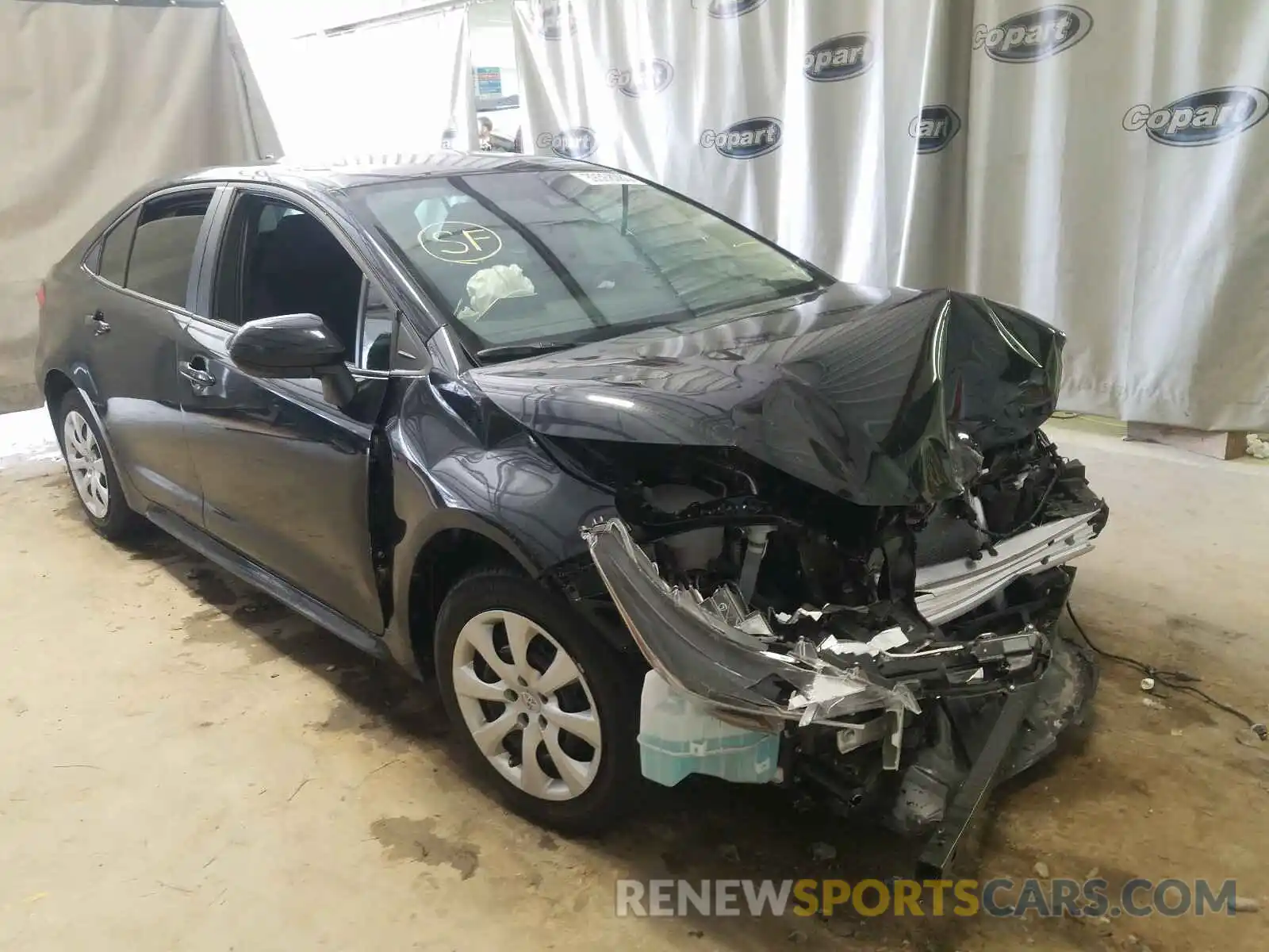 1 Photograph of a damaged car 5YFEPRAE8LP115598 TOYOTA COROLLA 2020