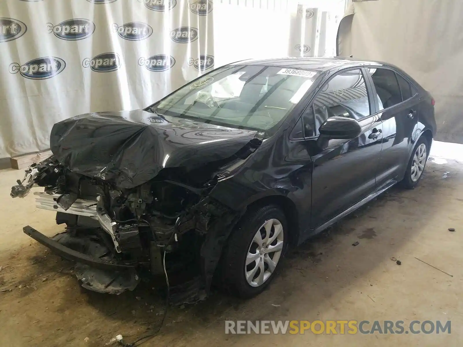 2 Photograph of a damaged car 5YFEPRAE8LP115598 TOYOTA COROLLA 2020