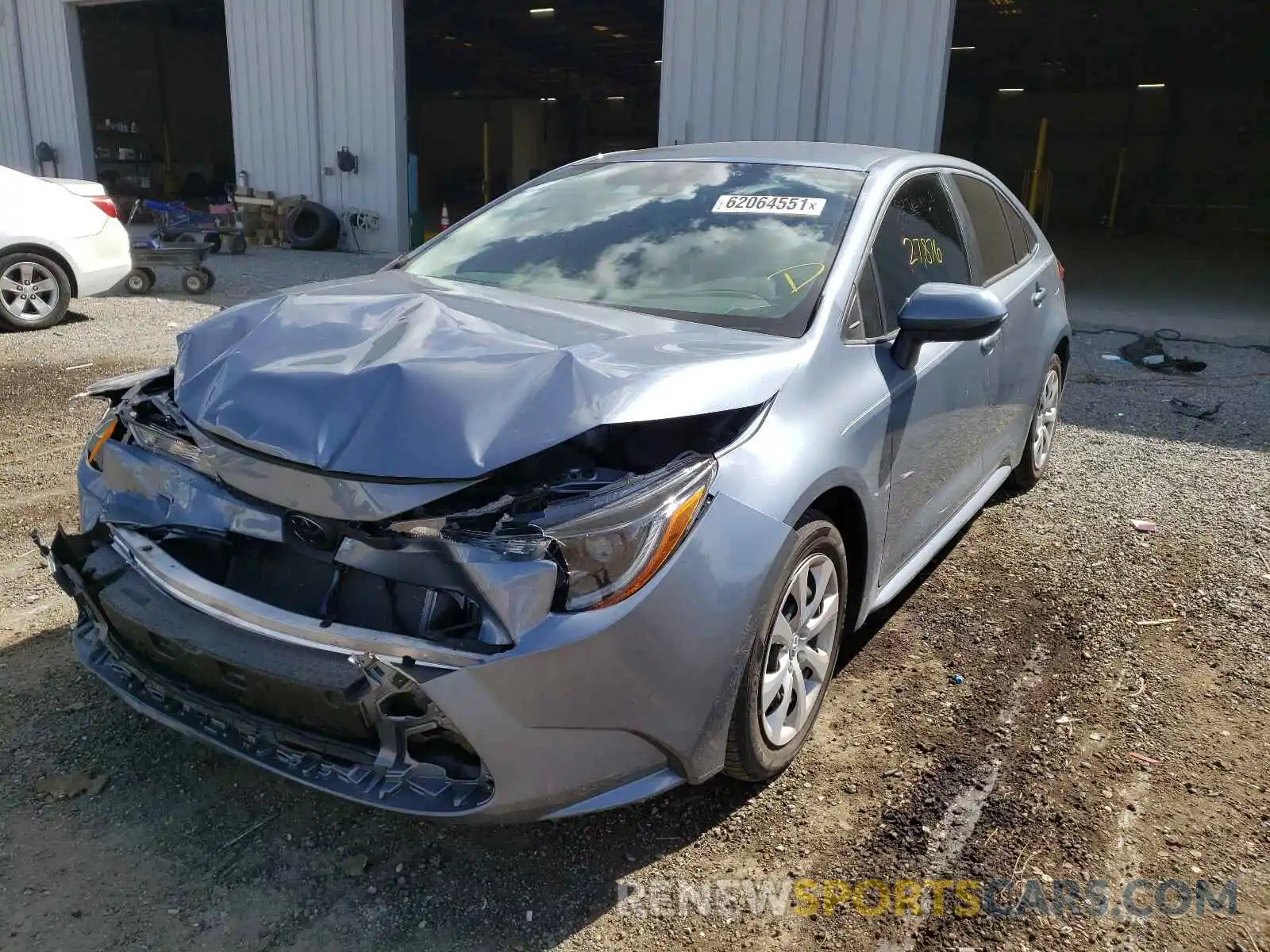 2 Photograph of a damaged car 5YFEPRAE8LP116038 TOYOTA COROLLA 2020