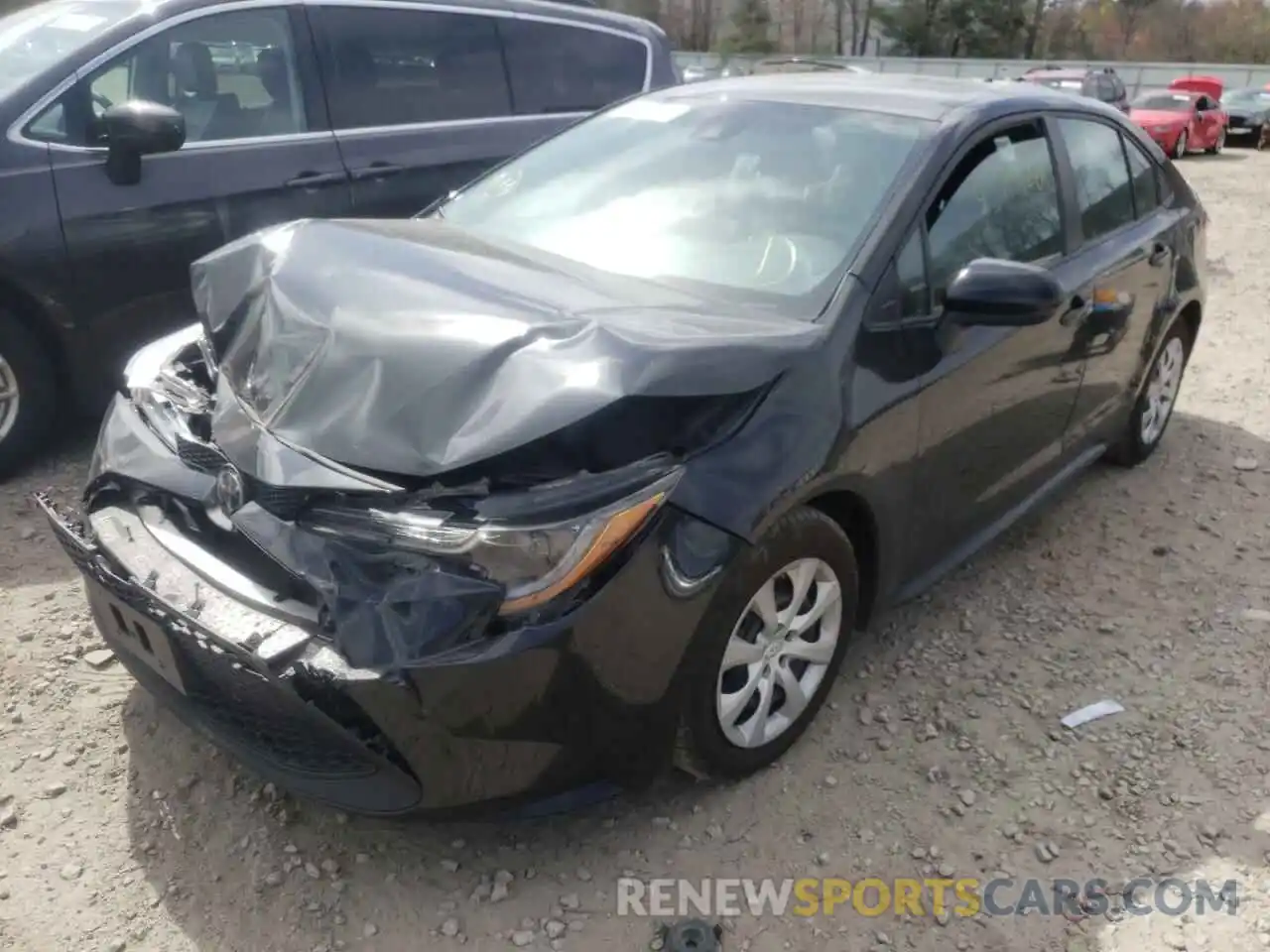 2 Photograph of a damaged car 5YFEPRAE8LP116783 TOYOTA COROLLA 2020