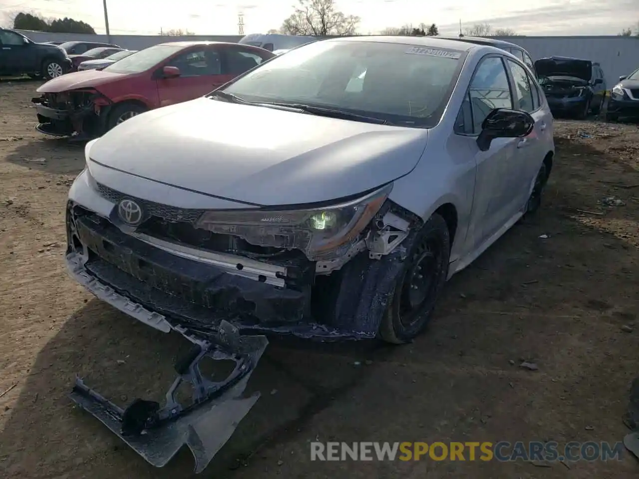 2 Photograph of a damaged car 5YFEPRAE8LP117058 TOYOTA COROLLA 2020