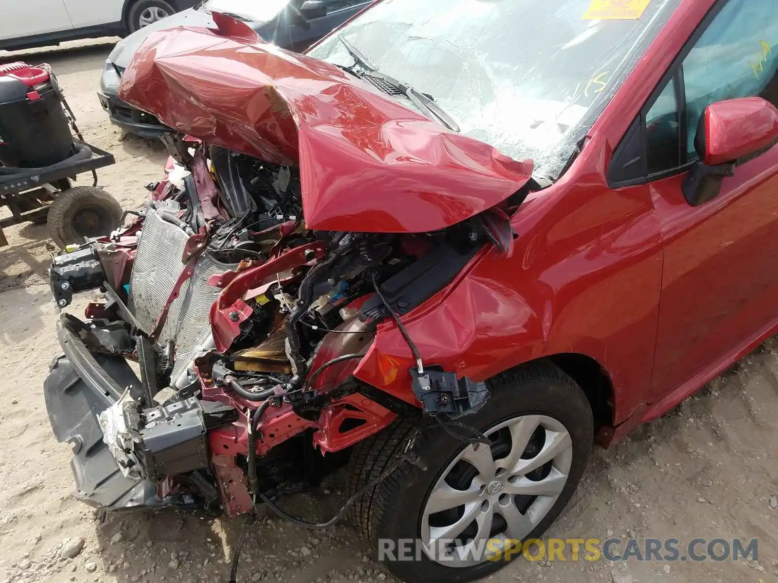 9 Photograph of a damaged car 5YFEPRAE8LP117660 TOYOTA COROLLA 2020