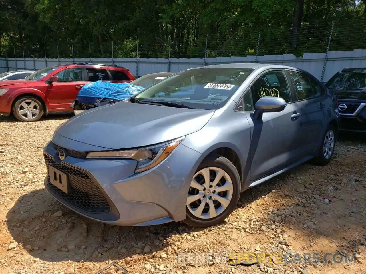 2 Photograph of a damaged car 5YFEPRAE8LP118808 TOYOTA COROLLA 2020