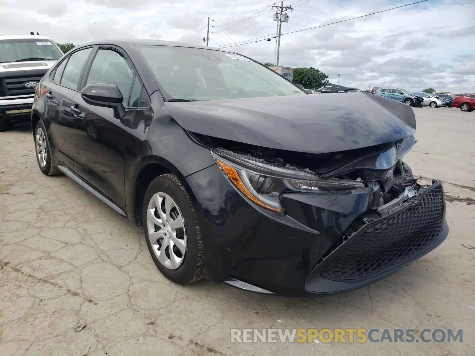 1 Photograph of a damaged car 5YFEPRAE8LP119344 TOYOTA COROLLA 2020