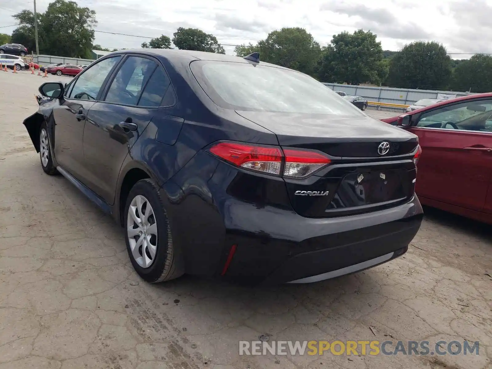 3 Photograph of a damaged car 5YFEPRAE8LP119344 TOYOTA COROLLA 2020