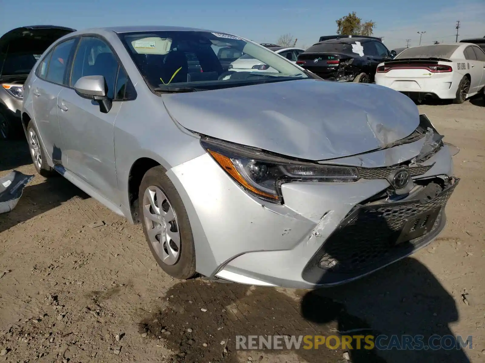 1 Photograph of a damaged car 5YFEPRAE8LP119408 TOYOTA COROLLA 2020