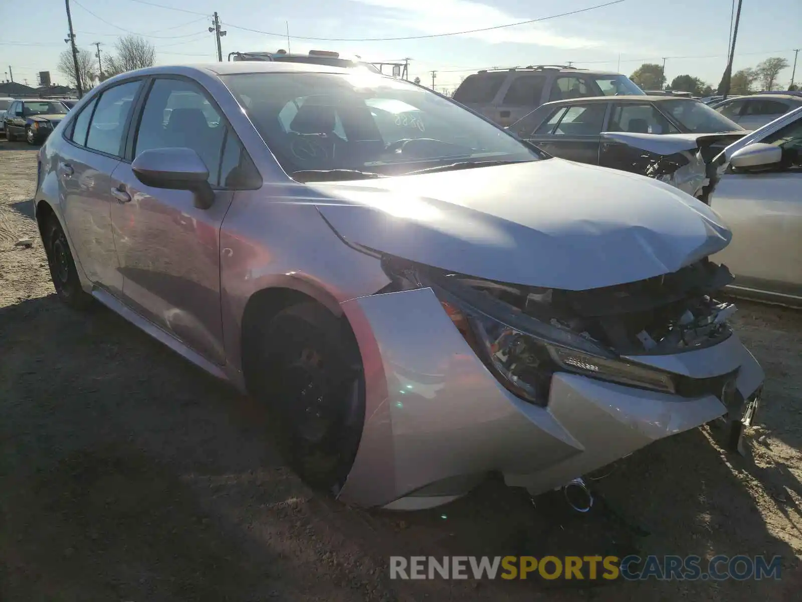 1 Photograph of a damaged car 5YFEPRAE8LP120557 TOYOTA COROLLA 2020