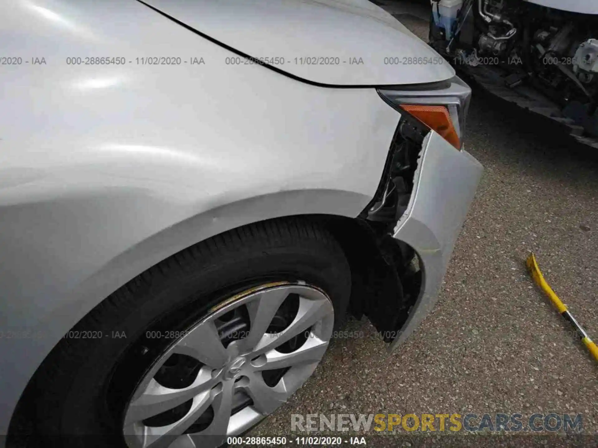 16 Photograph of a damaged car 5YFEPRAE8LP121563 TOYOTA COROLLA 2020