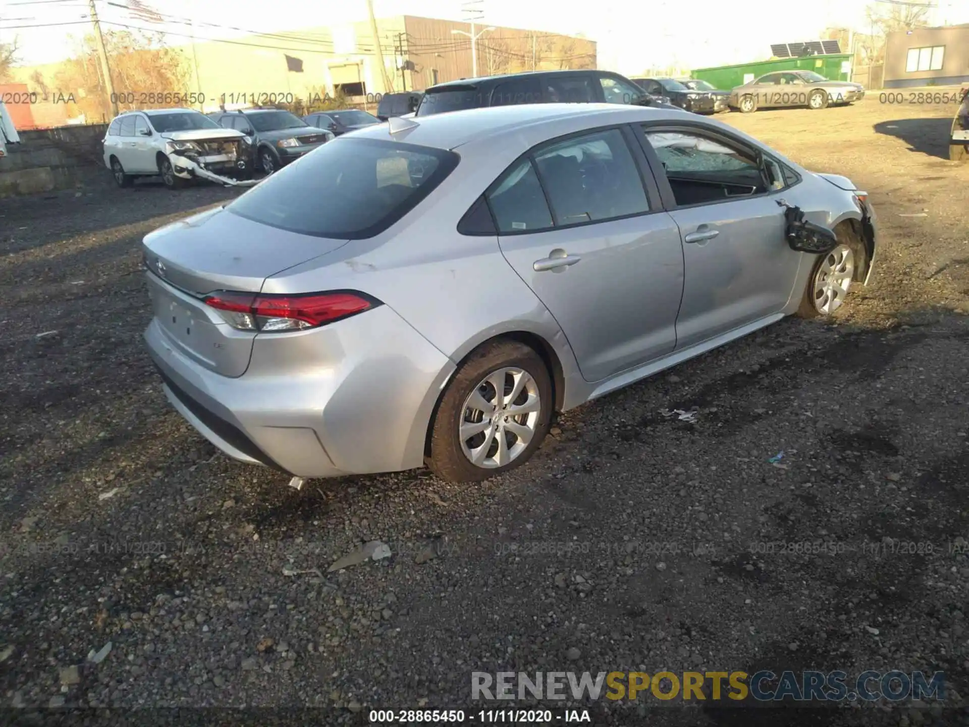 4 Photograph of a damaged car 5YFEPRAE8LP121563 TOYOTA COROLLA 2020