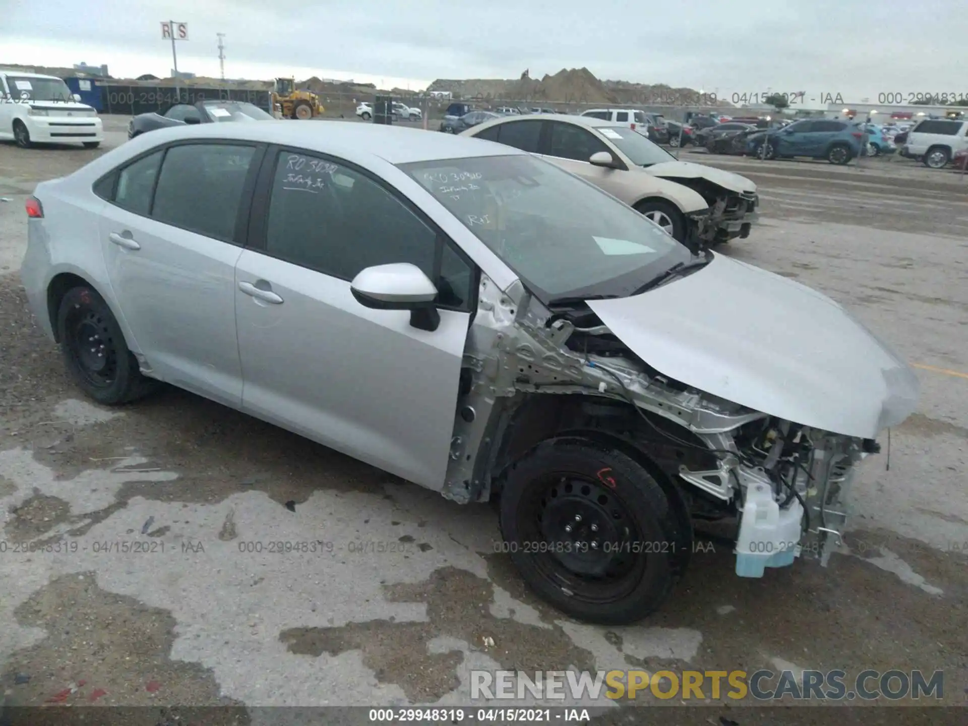 1 Photograph of a damaged car 5YFEPRAE8LP122387 TOYOTA COROLLA 2020