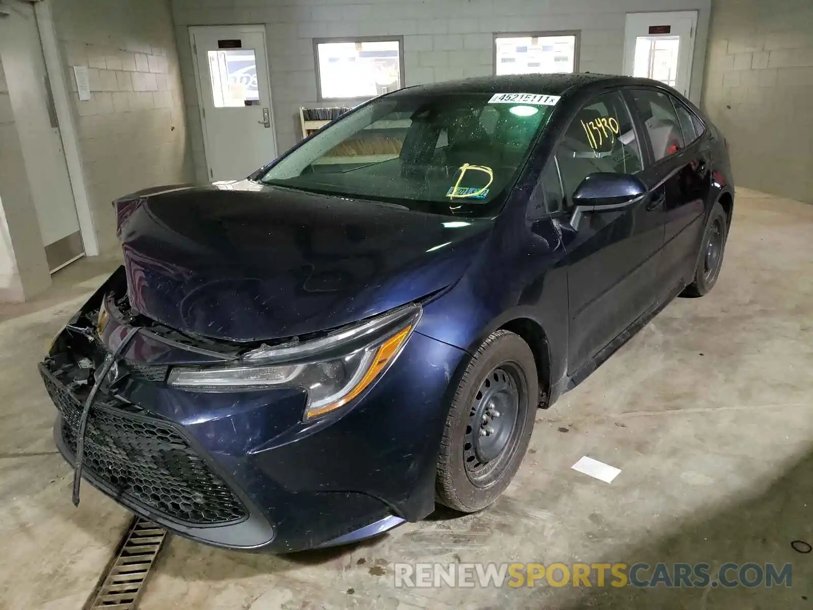 2 Photograph of a damaged car 5YFEPRAE8LP123104 TOYOTA COROLLA 2020