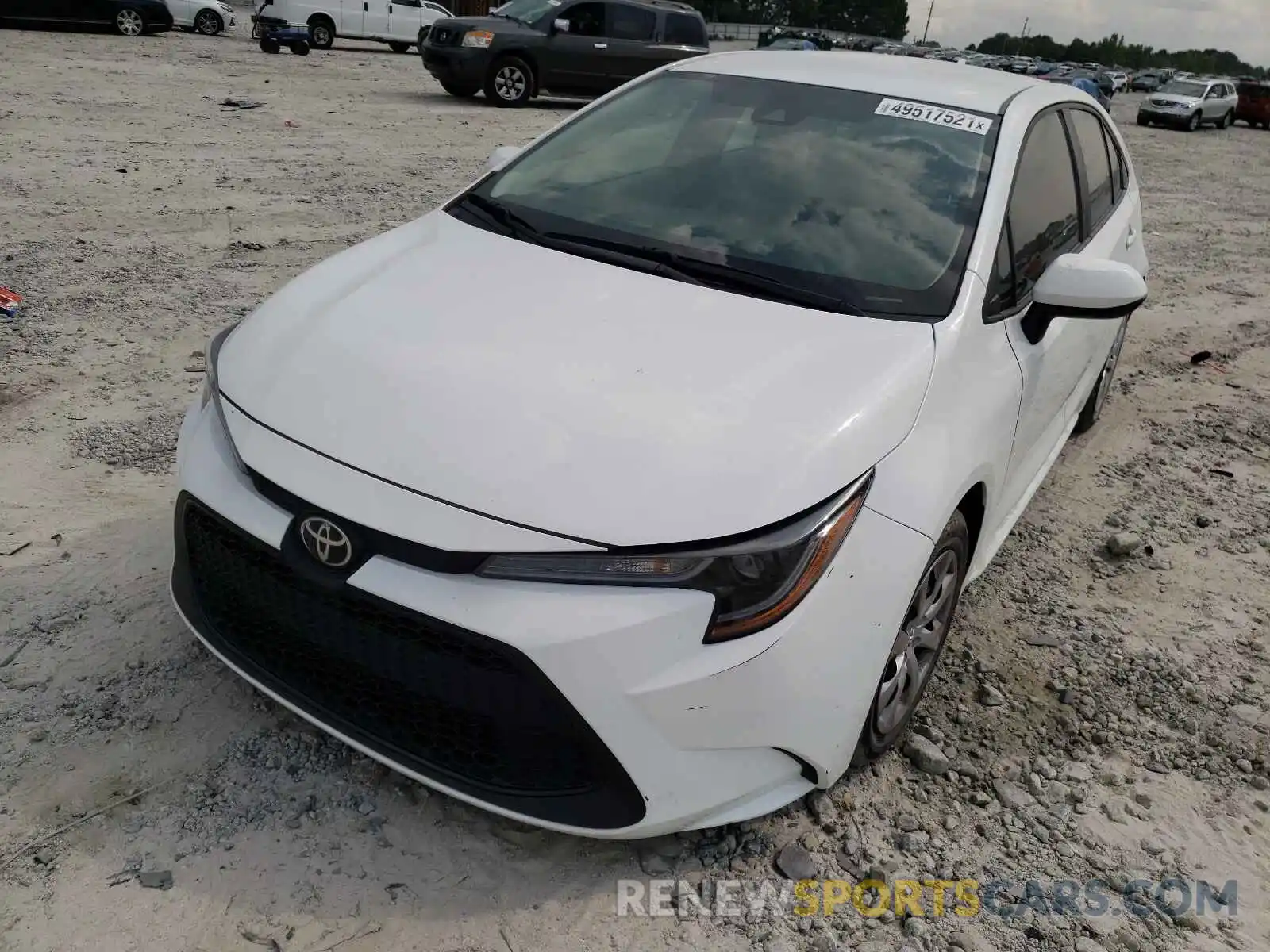 2 Photograph of a damaged car 5YFEPRAE8LP123202 TOYOTA COROLLA 2020