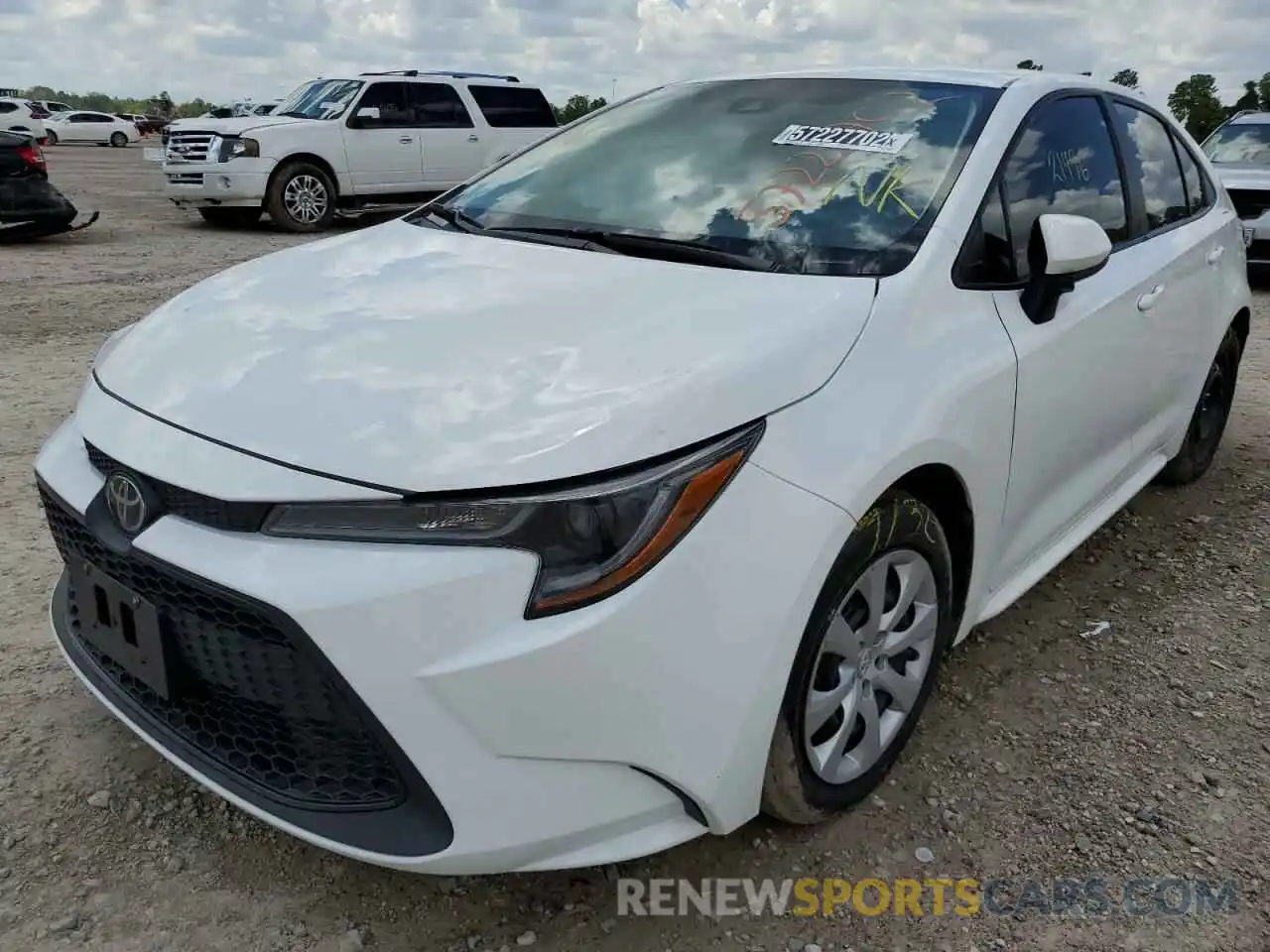 2 Photograph of a damaged car 5YFEPRAE8LP124317 TOYOTA COROLLA 2020