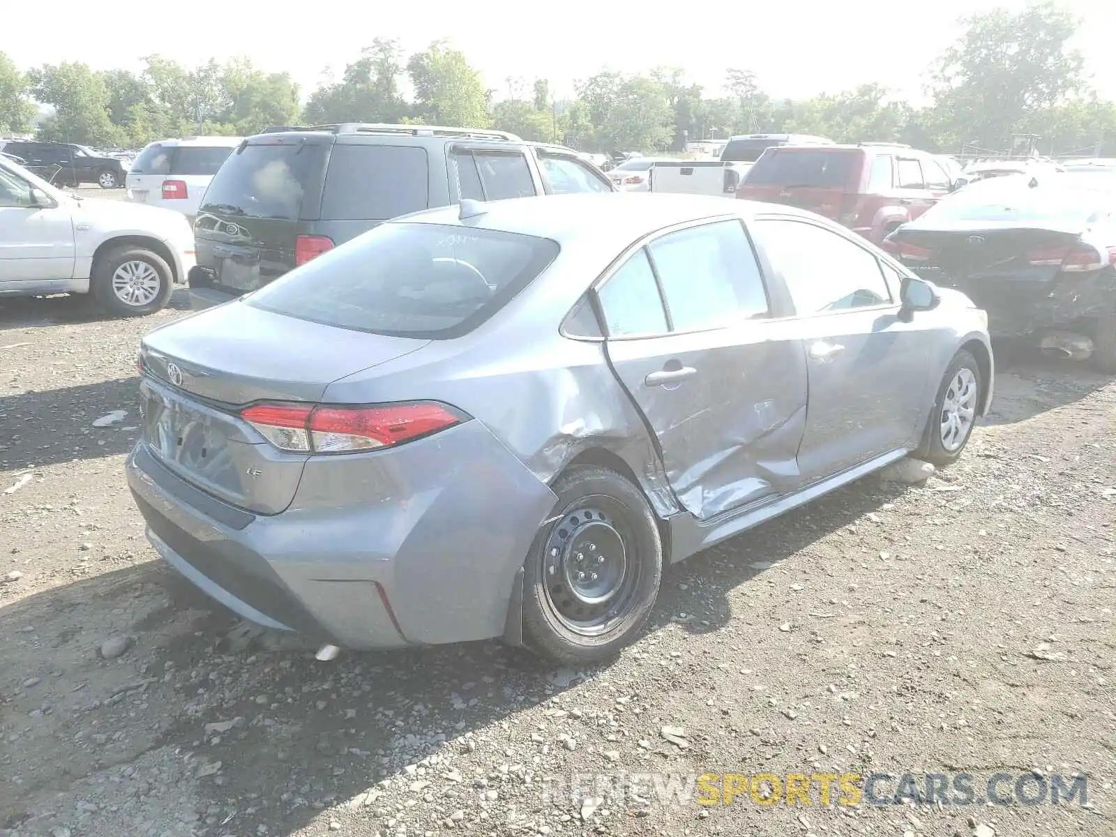 4 Photograph of a damaged car 5YFEPRAE8LP125094 TOYOTA COROLLA 2020